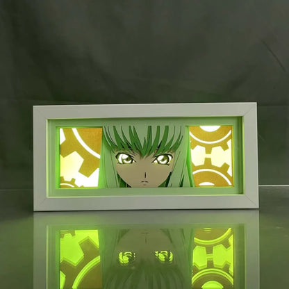 Code Geass - C.C Light Box 3D con Luce Led Gadget