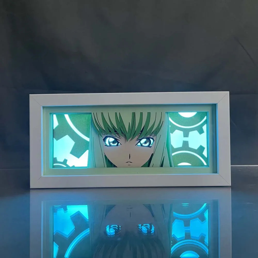 Code Geass - C.C Light Box 3D con Luce Led Gadget