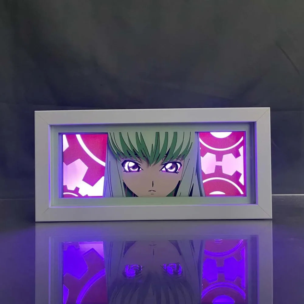 Code Geass - C.C Light Box 3D con Luce Led Gadget
