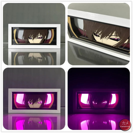 Code Geass - Lelouch Lamperouge Light Box 3D con Luce Led Lelouch Lamperouge / 16 Colori con Telecomando Gadget