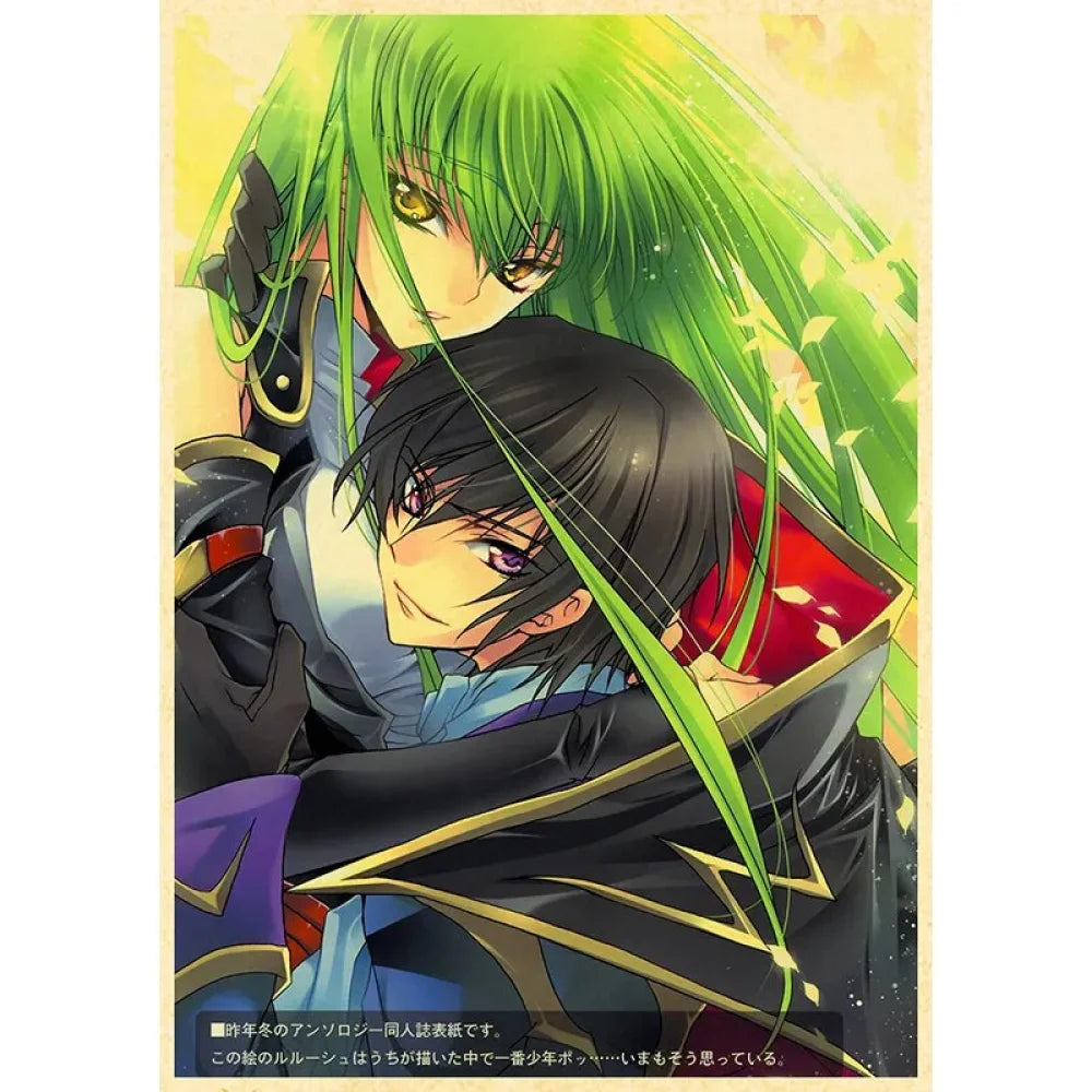 Code Geass: Lelouch Of The Rebellion - Anime Poster Aesthetic In A3 Hd