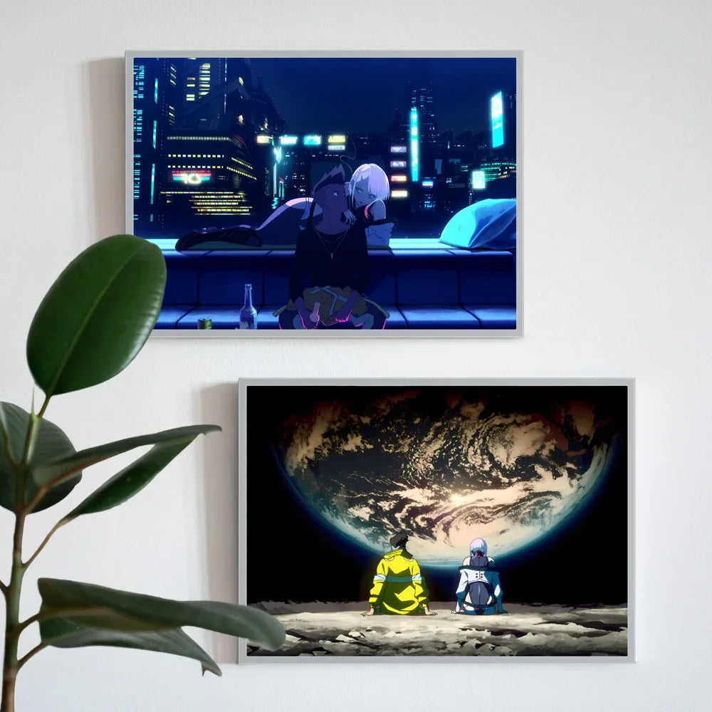 Cyberpunk Edgerunner - Quadro Luminoso 3D con Luce Led Gadget