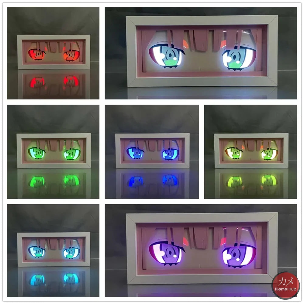 Darling in the Franxx - Zero Two Light Box 3D con Luce Led 16 Colori con Telecomando Gadget