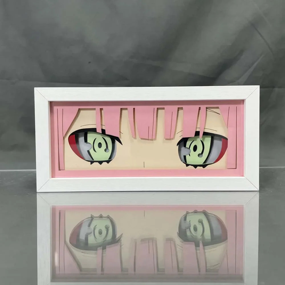 Darling in the Franxx - Zero Two Light Box 3D con Luce Led Gadget