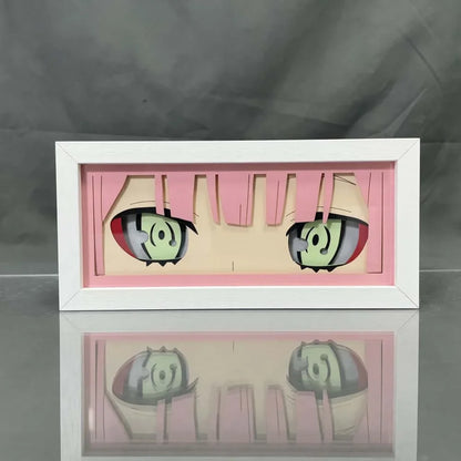 Darling in the Franxx - Zero Two Light Box 3D con Luce Led Gadget