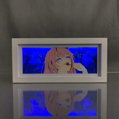 Darling in the Franxx - Zero Two Light Box 3D con Luce Led I Gadget