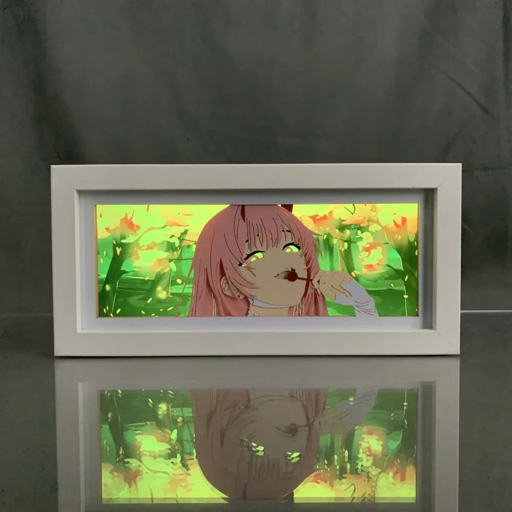 Darling in the Franxx - Zero Two Light Box 3D con Luce Led I Gadget