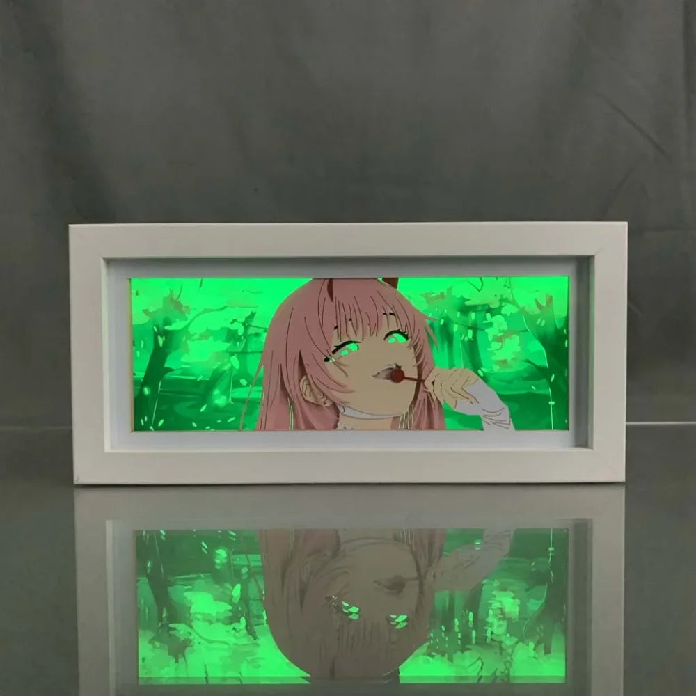 Darling in the Franxx - Zero Two Light Box 3D con Luce Led I Gadget