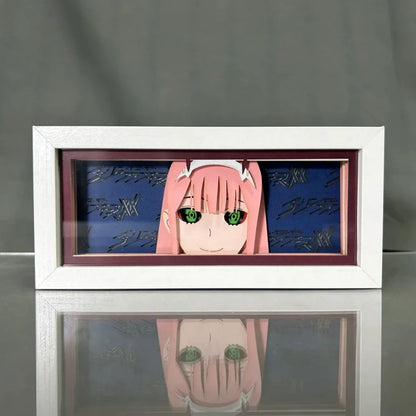 Darling in the Franxx - Zero Two Light Box 3D con Luce Led II Gadget