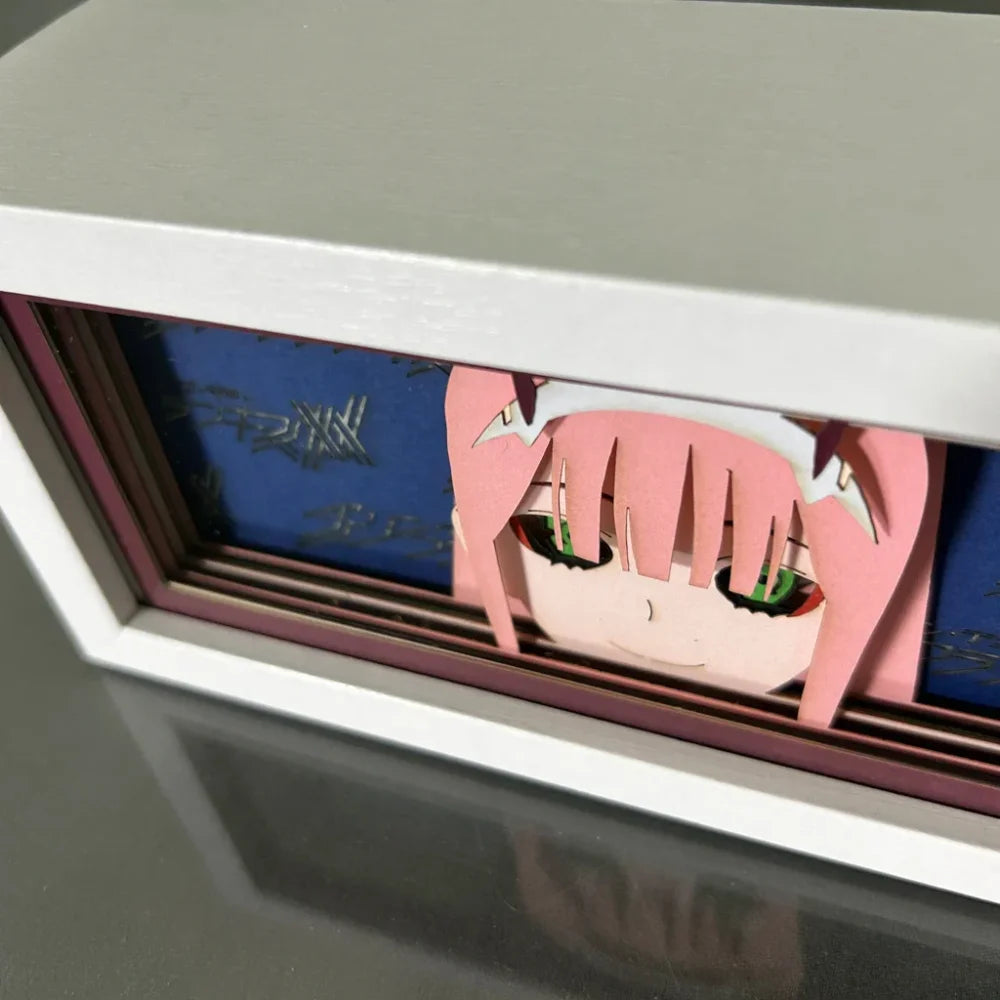 Darling in the Franxx - Zero Two Light Box 3D con Luce Led II Gadget