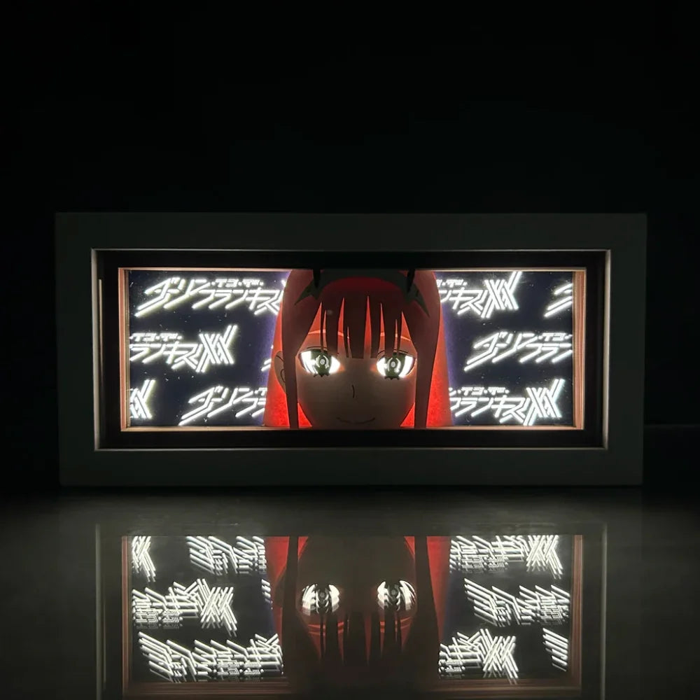 Darling in the Franxx - Zero Two Light Box 3D con Luce Led II Gadget
