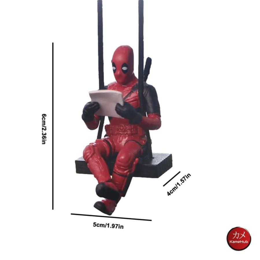 Deadpool - Mini Action Figure / Accessorio Per Auto Da Appendere