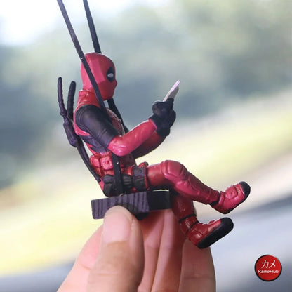 Deadpool - Mini Action Figure / Accessorio Per Auto Da Appendere