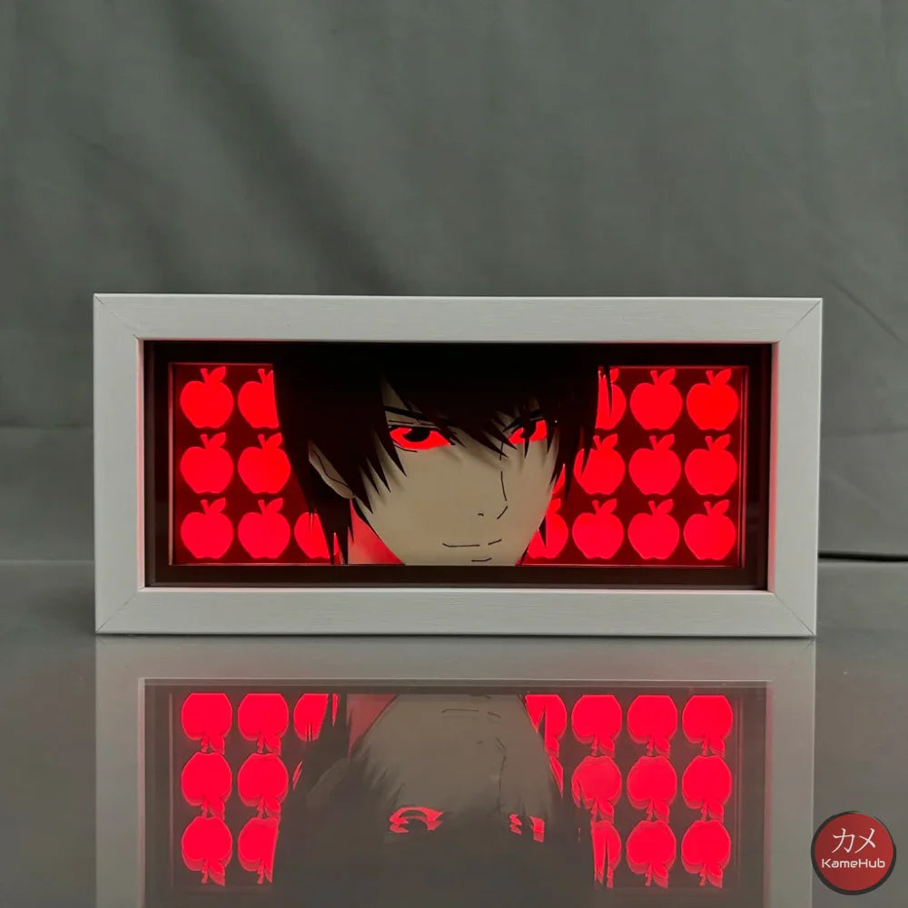 Death Note - Light Yagami e L Lawliet Light Box 3D con Luce Led 1 Colore Predefinito / Light Yagami Gadget