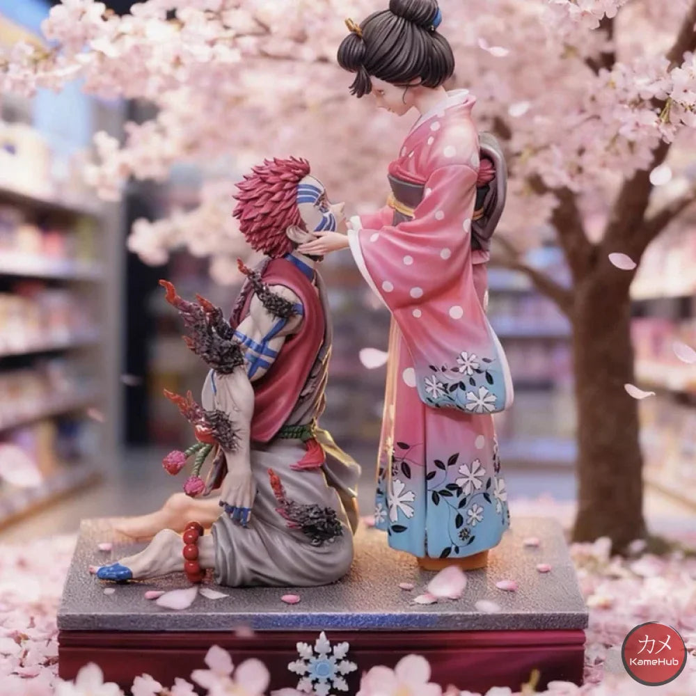Demon Slayer / Kimetsu no Yaiba - Akza e Koyuki Action Figure - Akaza e Koyuki 27cm con Box - Action Figure