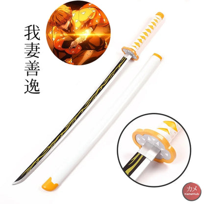 Demon Slayer / Kimetsu No Yaiba - Katana 104 Cm Agatsuma Zenitsu Katane & Spade
