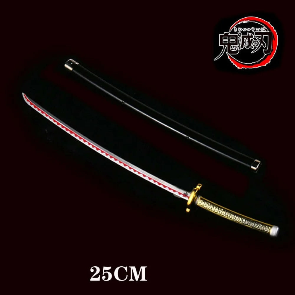 Demon Slayer / Kimetsu No Yaiba - Katana 25Cm In Metallo Ornamentale Katane & Spade