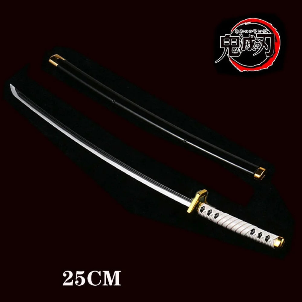 Demon Slayer / Kimetsu No Yaiba - Katana 25Cm In Metallo Ornamentale Katane & Spade