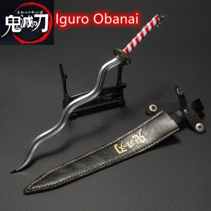 Demon Slayer / Kimetsu No Yaiba - Katana 25Cm In Metallo Ornamentale Katane & Spade