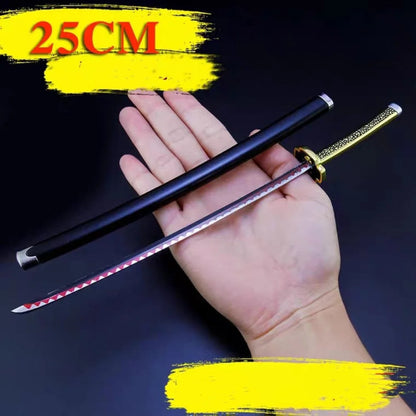 Demon Slayer / Kimetsu No Yaiba - Katana 25Cm In Metallo Ornamentale Katane & Spade