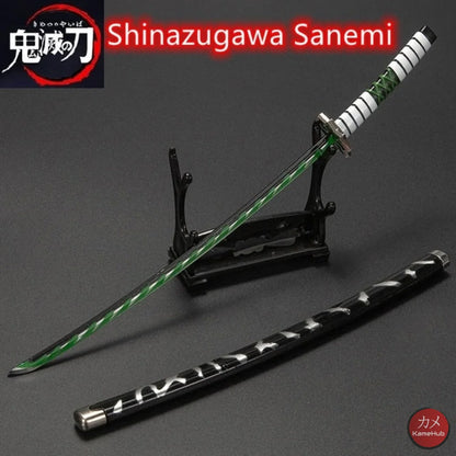 Demon Slayer / Kimetsu No Yaiba - Katana 25Cm In Metallo Ornamentale Sanemi Shinazugawa Katane &