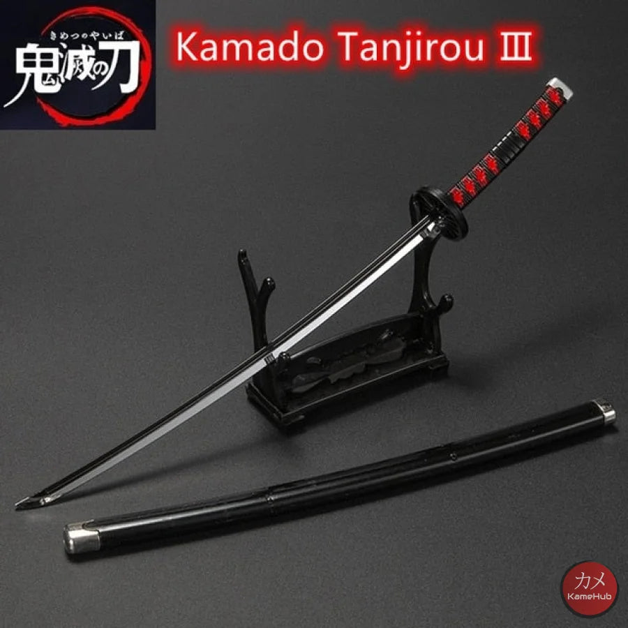Demon Slayer / Kimetsu No Yaiba - Katana 25Cm In Metallo Ornamentale Tanjiro Kamadou 2 Katane &