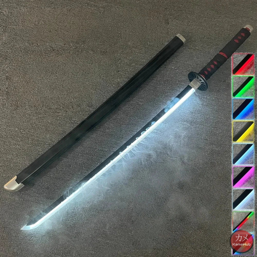 Demon Slayer / Kimetsu no Yaiba - Katana Nichirin con LED e Vapore - Kamado Tanjirou / SI - Katane & Spade