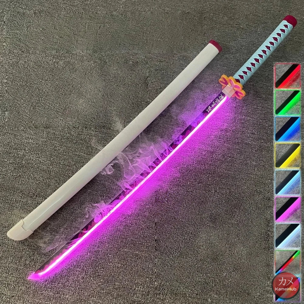 Demon Slayer / Kimetsu no Yaiba - Katana Nichirin con LED e Vapore - Kanroji Mitsuri / SI - Katane & Spade