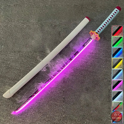 Demon Slayer / Kimetsu no Yaiba - Katana Nichirin con LED e Vapore - Kanroji Mitsuri / SI - Katane & Spade