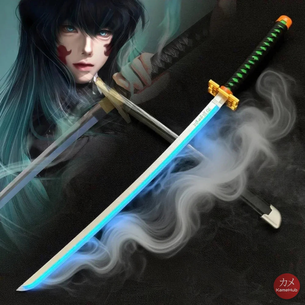 Demon Slayer / Kimetsu no Yaiba - Katana Nichirin con LED e Vapore - Katane & Spade