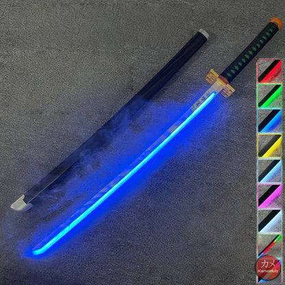Demon Slayer / Kimetsu no Yaiba - Katana Nichirin con LED e Vapore - Tokitou Muichiro / SI - Katane & Spade