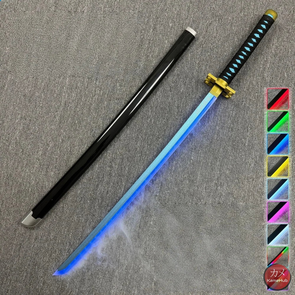 Demon Slayer / Kimetsu no Yaiba - Katana Nichirin con LED e Vapore - Tokitou Muichiru Blu / SI - Katane & Spade