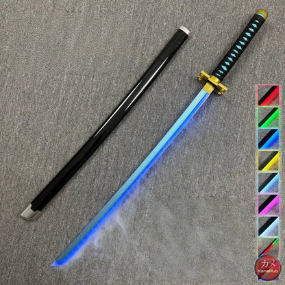 Demon Slayer / Kimetsu no Yaiba - Katana Nichirin con LED e Vapore - Tokitou Muichiru Blu / SI - Katane & Spade