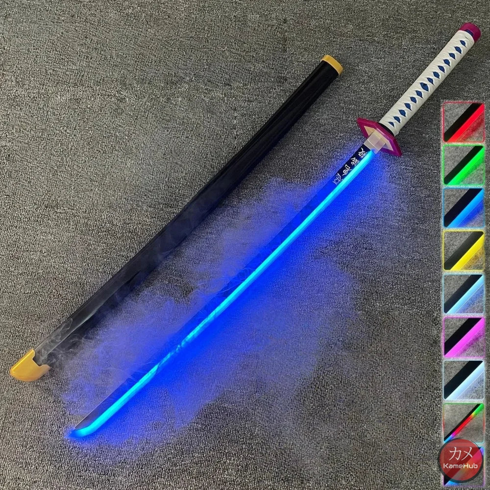 Demon Slayer / Kimetsu no Yaiba - Katana Nichirin con LED e Vapore - Tomioka Giyuu / SI - Katane & Spade