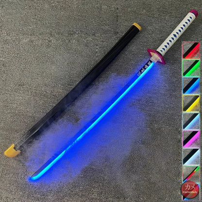 Demon Slayer / Kimetsu no Yaiba - Katana Nichirin con LED e Vapore - Tomioka Giyuu / SI - Katane & Spade