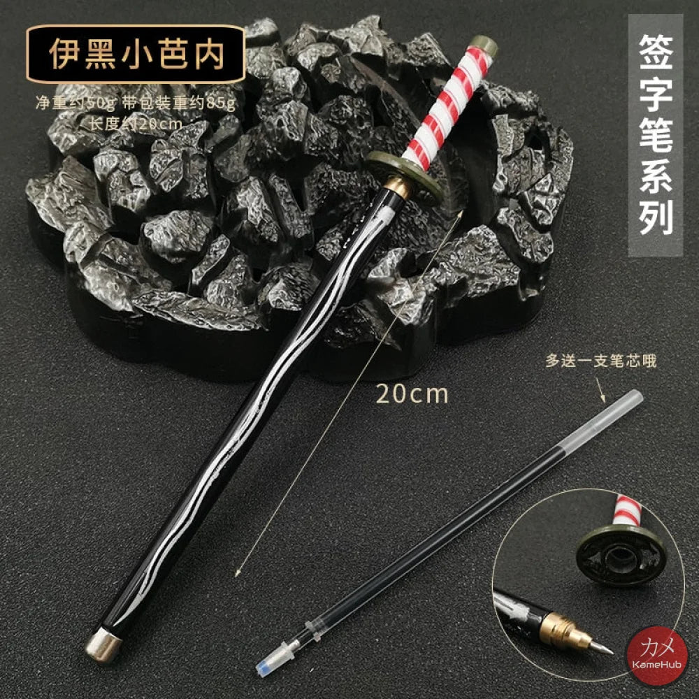 Demon Slayer / Kimetsu No Yaiba - Katana Penna Gel A Sfera 20 Cm Iguro Obanai Gadget