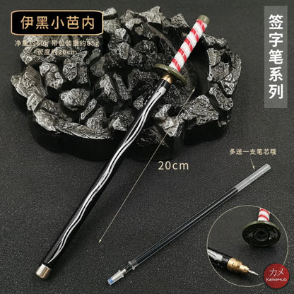Demon Slayer / Kimetsu No Yaiba - Katana Penna Gel A Sfera 20 Cm Iguro Obanai Gadget