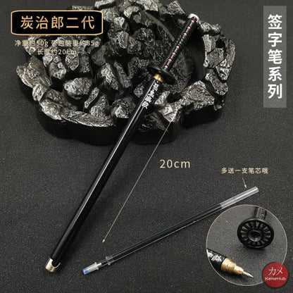 Demon Slayer / Kimetsu No Yaiba - Katana Penna Gel A Sfera 20 Cm Kamado Tanjirou 2 Gadget