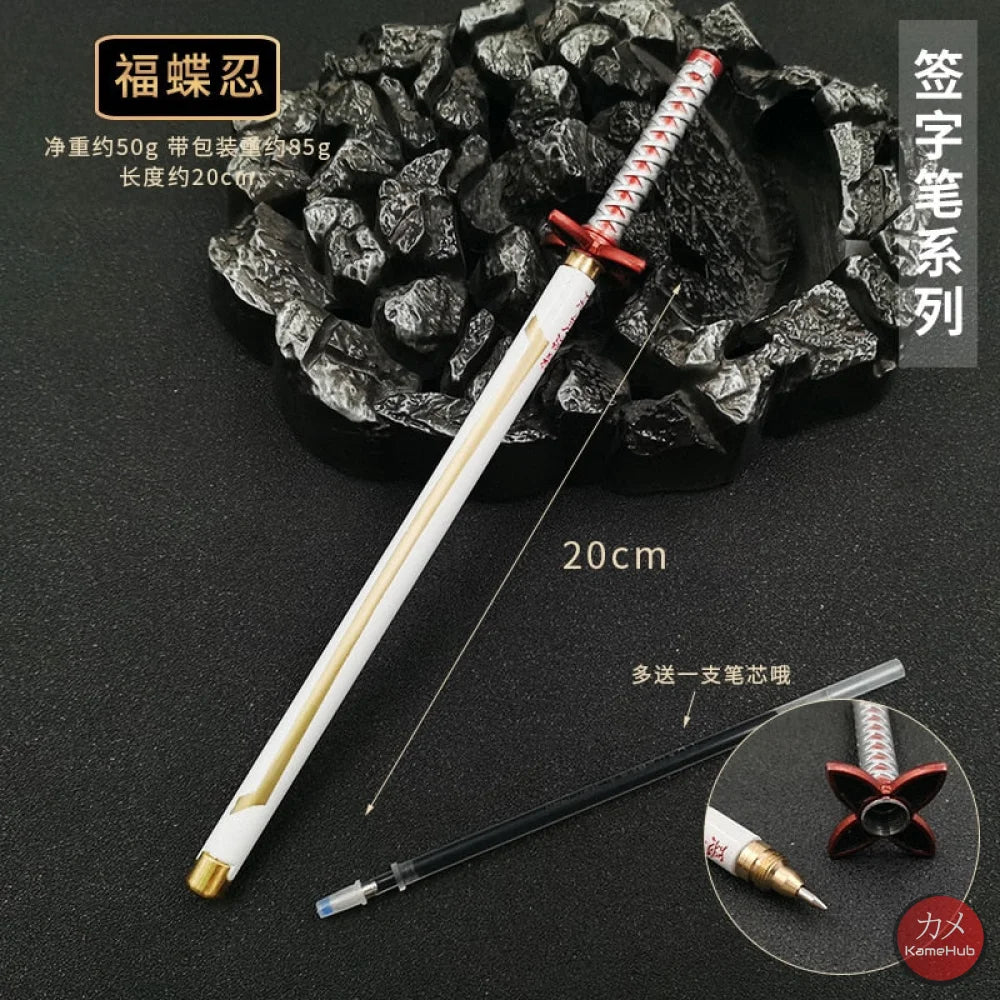 Demon Slayer / Kimetsu No Yaiba - Katana Penna Gel A Sfera 20 Cm Kochou Shinobu Gadget