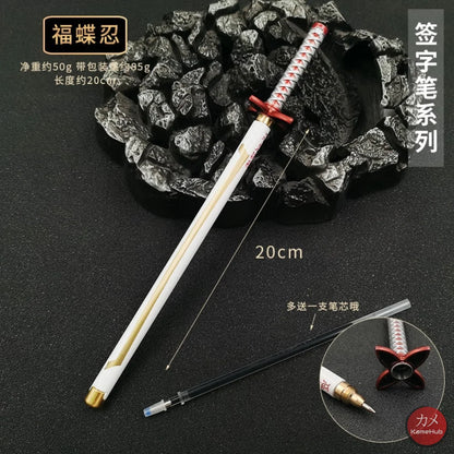 Demon Slayer / Kimetsu No Yaiba - Katana Penna Gel A Sfera 20 Cm Kochou Shinobu Gadget