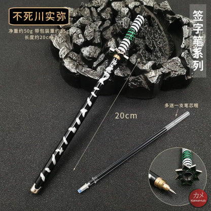 Demon Slayer / Kimetsu No Yaiba - Katana Penna Gel A Sfera 20 Cm Shinazugawa Sanemi Gadget
