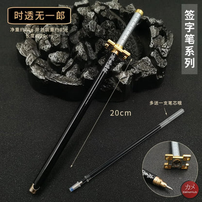 Demon Slayer / Kimetsu No Yaiba - Katana Penna Gel A Sfera 20 Cm Tokitou Muichirou Gadget