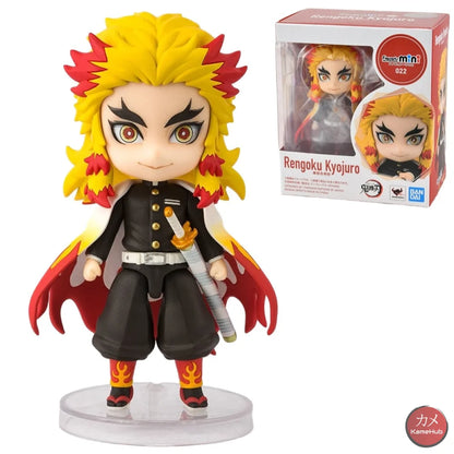 Demon Slayer / Kimetsu No Yaiba - Mini Figuarts Originale Bandai 022 Rengoku Kyojuro Action Figure
