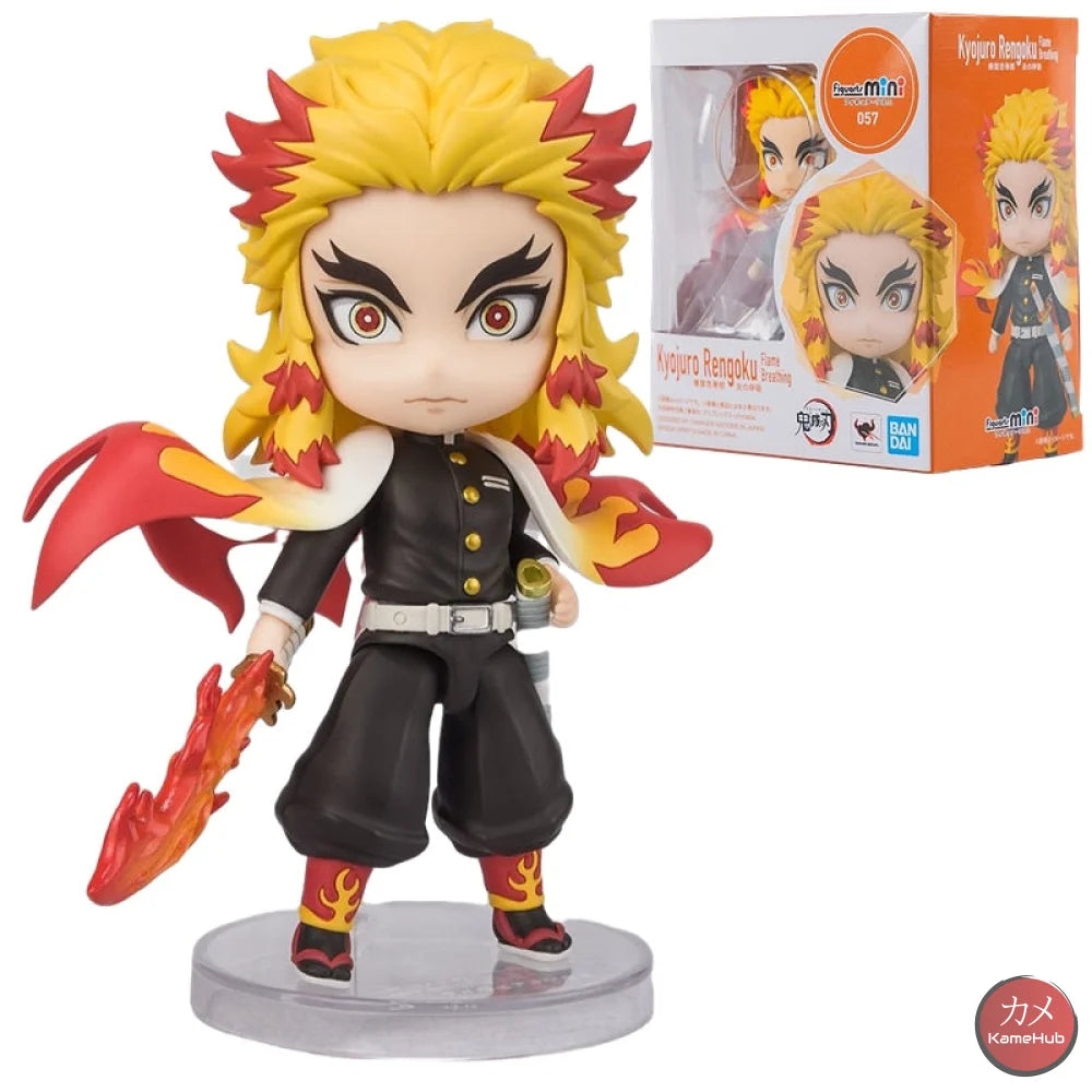 Demon Slayer / Kimetsu No Yaiba - Mini Figuarts Originale Bandai 057 Rengoku Kyojuro Action Figure