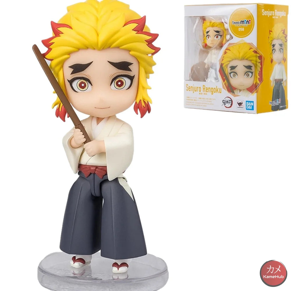 Demon Slayer / Kimetsu No Yaiba - Mini Figuarts Originale Bandai 058 Senjuro Rengoku Action Figure