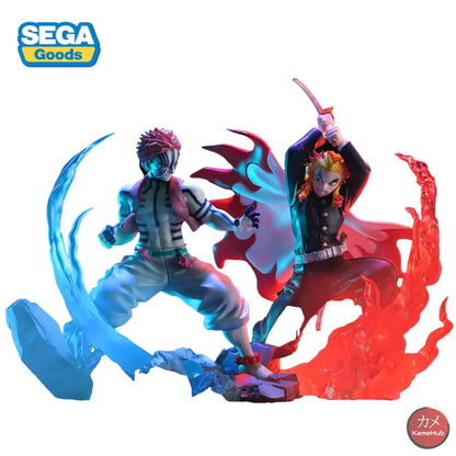 Demon Slayer: Kimetsu No Yaiba - Rengoku Kyojurou E Akaza Action Figure Sega Xross Link