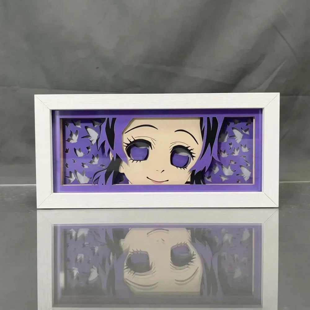 Demon Slayer / Kimetsu no Yaiba - Shinobu Kocho Light Box 3D con Luce Led Gadget