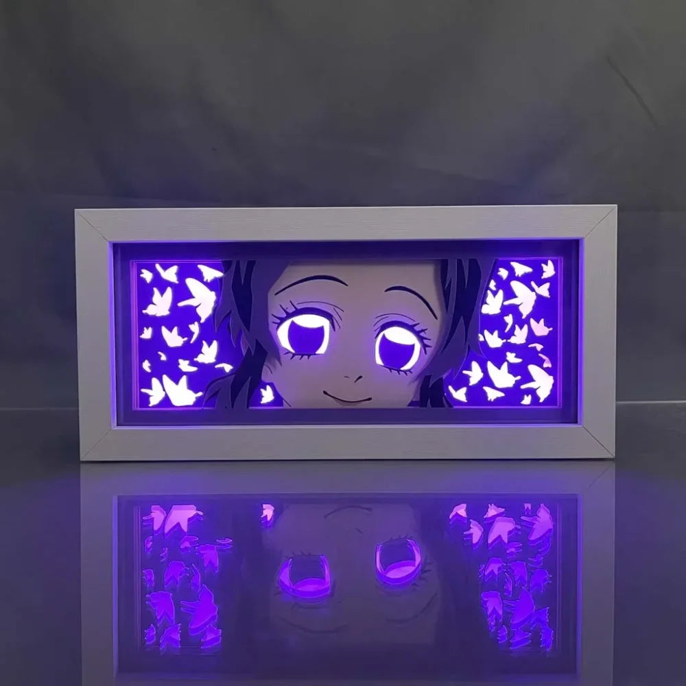Demon Slayer / Kimetsu no Yaiba - Shinobu Kocho Light Box 3D con Luce Led Gadget