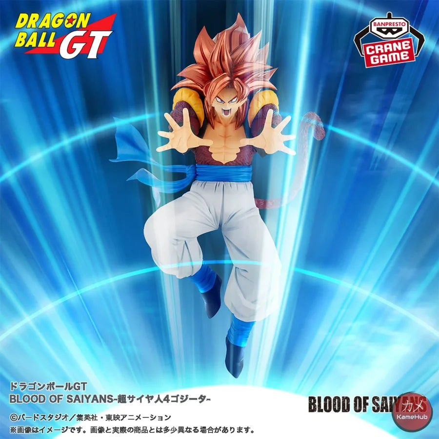 Dragon Ball Gt - Gogeta Super Saiyan 4 Action Figure Bandai Banpresto Blood Of Saiyans