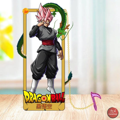 Dragon Ball - Segnalibri in Metallo Black Goku SSJ God Rose B / 10cm Accessori